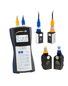 TDS 100HSH - Débitmètre portable à ultrasons avec capteurs DN 15 et DN50 - PCE Instruments