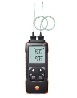 TESTO 922 - Thermomètre 2 voies - Mesure de température différentielle - -50 à 1 000 °C - 0563 0922