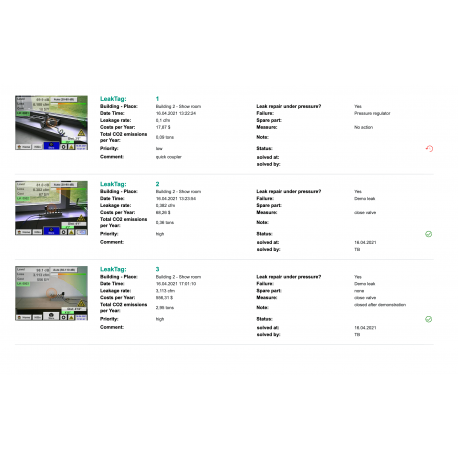 CS Leak Reporter V2 - Logiciel d'édition de rapport de fuite - CS INSTRUMENTS