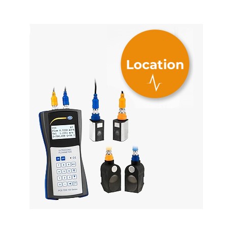 Location débitmètre portable à ultrasons TDS 100HSH - Capteurs DN 15 et DN50