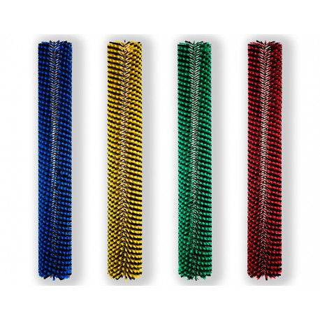4 types de brosses de 2,2 m (bleu / jaune / vert / rouge) - SOLARCLEANO
