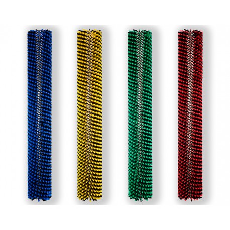 4 types de brosses de 2,2 m (bleu / jaune / vert / rouge) - SOLARCLEANO