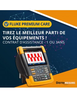 Programme d'assistance Fluke Premium Care 1 ou 3 ans pour MDA550 - Analyseur de variateurs de vitesse