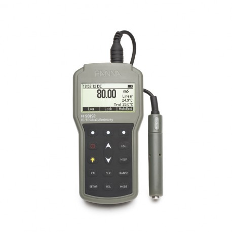 HI98192 - Conductimètre portatif étanche, conforme USP 645 - HANNA INSTRUMENTS