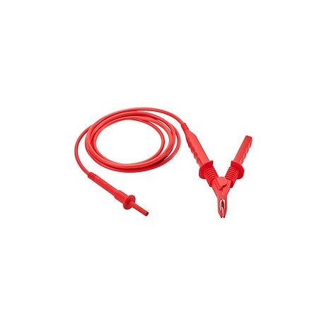 Cordon 5kV avec pince croco HT bleue, longueur 8m- CHAUVIN ARNOUX - P01295507 pour contrôleur d'isolement