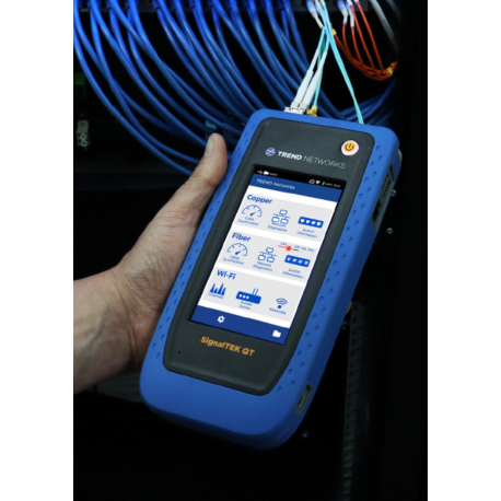 SignalTEK QT Pro - Qualificateur cuivre, fibre optique et Wi-Fi 10/100Gb - TREND NETWORKS