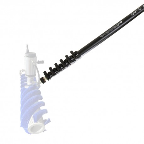 OVA8 7.70 m carbon telescopic pole – Rotating brush attachment – Streamline®