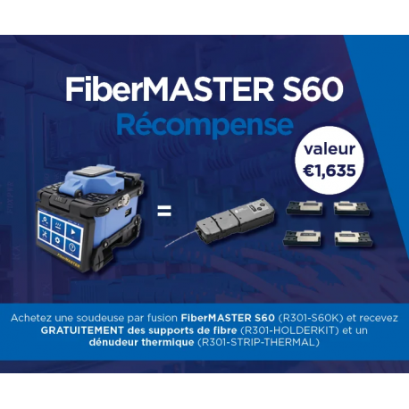 S60 - Soudeuse optique coeur à coeur - FiberMASTER - Trend Networks