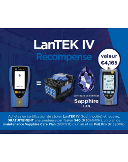 R163001 - LanTEK IV-3000 – Certificateur 3000MHz - Cat. 8 / Classe I/II et en dessous - TREND NETWORKS