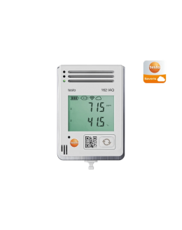 testo 162 IAQ - Enregistreur de données en ligne avec afficheur et capteurs intégrés pour la température, l’humidité, le CO2 et 