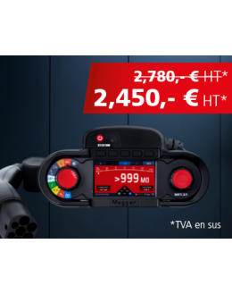 Kit expert IRVE – Testeur multifonction MFT-X1 & Adaptateur bornes de recharge EVX100 – Megger