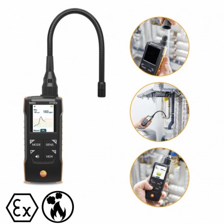 Testo 515 Ex - Détecteur de fuites combiné avec certification ATEX - Testo