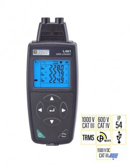 L461 – Enregistreur de tension photovoltaïque 1500 V DC / 1700 V DC – IP54 CAT III – Chauvin Arnoux