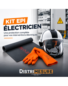 KIT-EPI-1 – Electrician Student PPE Kit – Class 0 Gloves + Arc-Flash Helmet + Insulating Mat 1000V – PENTA / CATU