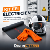 KIT-EPI-1 – Electrician Student PPE Kit – Class 0 Gloves + Arc-Flash Helmet + Insulating Mat 1000V – PENTA / CATU