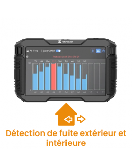 AD22P – Détecteur de fuite acoustique SuperDetect – Capteurs intérieur/extérieur – 200-16000 Hz – HIKMICRO