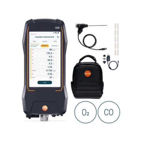 testo 330 LL Pro - Kit analyseur de combustion - Testo