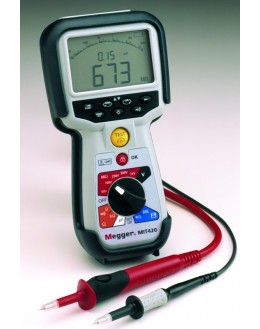 MIT420 - Insulation Tester and Continuity - 50/100/250/500/1000V-fréq-capa-IP-DAR-mémoire - MEGGERMIT420 - Insulation Tester a