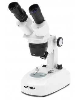 ST-30-2Led Stereomicroscope magnifier ditto-B30 2LF + Lighting incident and transmitted - rechargable battery - OPTIKA