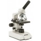 B-120 Microscope monoculaire, WF10x/18mm, Achro. DIN 4x, 10x, 40x et 100x,O.N 1.25 avec diaph. à iris, Néon fluo. 5W - OPTIKA