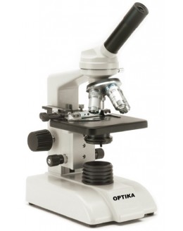 B-120 Monocular Microscope, WF10x/18mm, Achro. DIN 4x, 10x, 40x and 100x, ON 1.25 with diaph. iris, Neon Neon. 5W - OPTIKA
