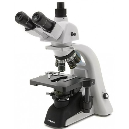 B353PLi Microscope biologie trinoculaire E-PL IOS, révolver quintuple - OPTIKA