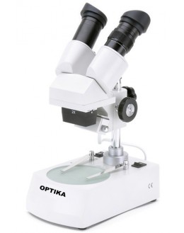 S-20-2L Stereomicroscope 20x, incident & transmitted light, inclined head - OPTIKA
