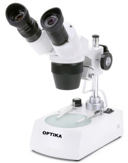 ST-40B-2L Stereomicroscope 10x-30x, incident & transmitted light, inclined head rotatable 360 ​​° - OPTIKA