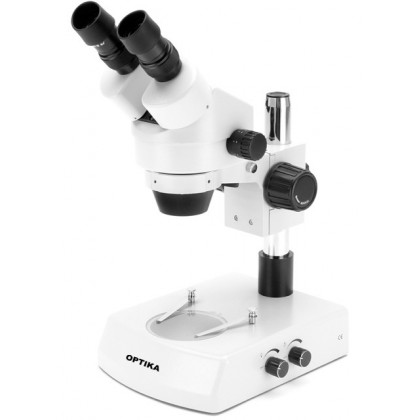 SZM-1 Stéréomicroscope à zoom binoculaire 7x...45x, éclairage halogène incident & transmis - OPTIKA