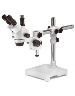 SZM-4 Stéréomicroscope à zoom trinoculaire 7x...45x, statif lourd à bras déporté - OPTIKA