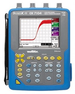OX7104 - Oscilloscope numérique 4x100Mhz 2,5Géch/s écran couleur - METRIX