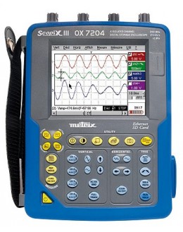 OX7204CSD - Portable Digital Oscilloscope 4x200Mhz color screen - METRIX