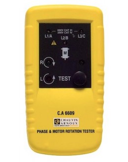 CA6609 - Testeur de rotation de phase et/ou moteur - CHAUVIN ARNOUX