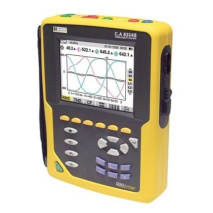 CA8334 B-F (pince AmpFLEX) - Analyseur de réseau et d'énergie triphasé - CHAUVIN ARNOUX