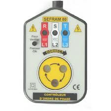 Testeur De Phase Numérique SP8030 - Indicateur Rotatif Magnétique 200V-480V