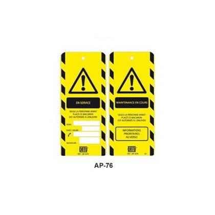 AP-476 - Affichette Maintenance en cours - CATU