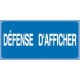 AM-910 - Affiche Défense d'afficher - CATU
