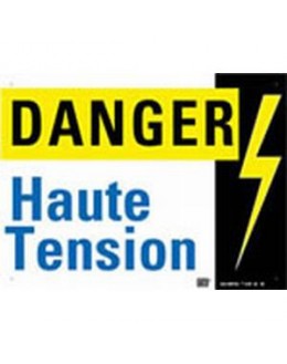 AM-65 - Affiche Danger haute tension (lot de 10) - CATU