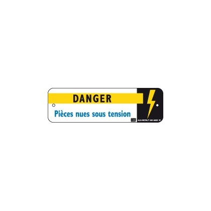AM-560/2 - Affiche avertissement Danger pièces nues sous tension - CATU
