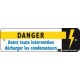 AM-282/2 - Affiche Danger décharger les condensateurs - CATU