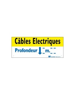 AM-64 - Affiche avertissement Câbles electriques (lot de 5) - CATU
