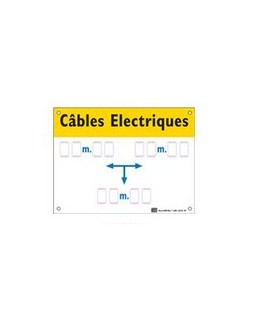 AM-6410 - Affiche câbles electriques dimensions - CATU