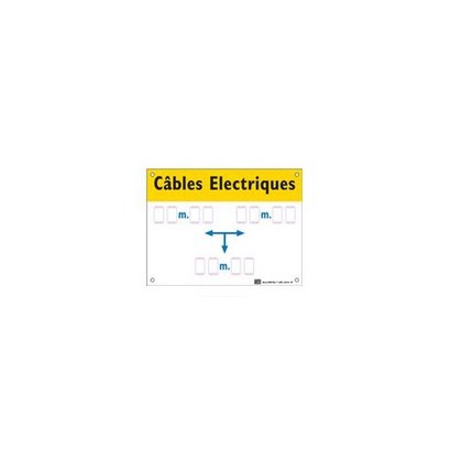 AM-6410 - Affiche câbles electriques dimensions - CATU