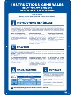 AM-18/1 - Affiche instructions générales - CATU