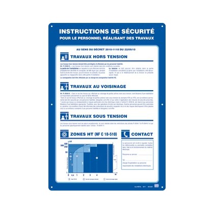 AM-208/1 - Affiche instructions de sécurité - CATU