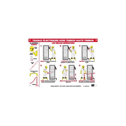 AM-510-EX - Affiche réglementaire travaux électriques - CATU