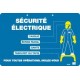 AP-206 - Affiche réglementaire sécurité électrique - CATU