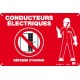 AM-140 - Affiche avertissement conducteurs électriques - CATU