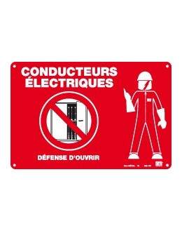 AM-140 - Affiche avertissement conducteurs électriques - CATU