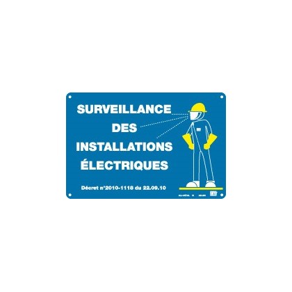 AM-248 - Affiche signalisation Surveillance des installations électriques - CATU